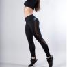 Buy cheap Women Skinny Leggings Black Yoga Sport Pants Pu Leather Patchwork Lady Jogging Pants from wholesalers