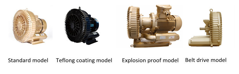 IE3 Motor 11kw 3 Phase High Pressure Ring Blower for Cental Vacuum System