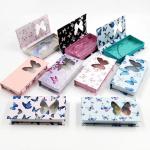 350g Logo Printed Paper Lash Boxes Custom Marble Glitter Eyelash Packaging