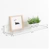 Buy cheap 4 Pack Clear Acrylic Floating Bookshelf Bathroom Acrylic Storage Shelf Organizers from wholesalers