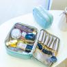 Buy cheap Custom Makeup Brush Organizer Foldable Private Label Pink Brush Cosmetic Bag from wholesalers