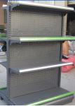 White / Gray Supermarket Display Shelving 100KGS 900mm Double - sided