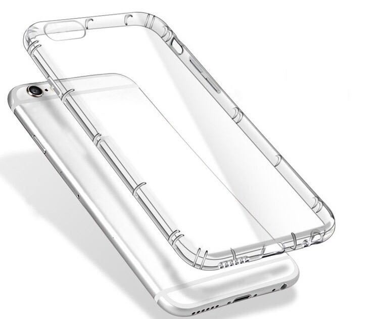 Clear Shockproof Air Cushion Airpillow TPU Gel Phone Cases For Iphone 7