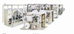 Buy cheap Full Width Waistband Baby Diaper Production Line 300KW  400 pcs / min from wholesalers