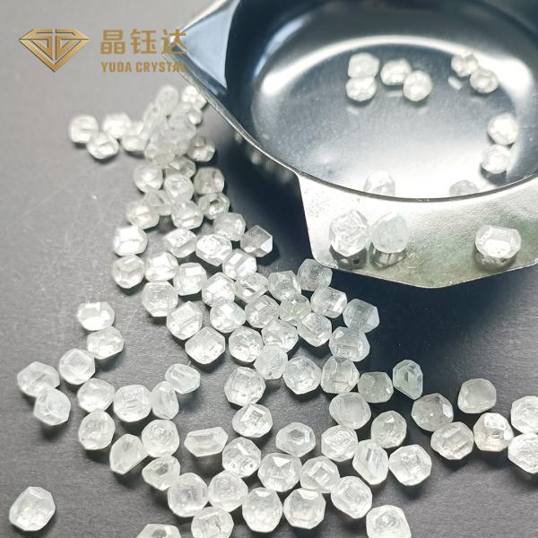 Buy cheap Full White Color Rough Lab Grown Diamonds D E F G Unpolished from wholesalers
