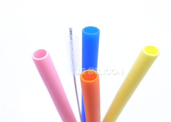 Buy cheap Outdoor Picnics Food Grade Silicone Straws Milkshakes Yogurt With Brush Cleaner from wholesalers