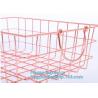 Buy cheap Metal Wire storage basket, Metal wire Under Shelf Storage Basket Space Saving Easy Cabinet Shelf Caddy Basket, kitchen b from wholesalers