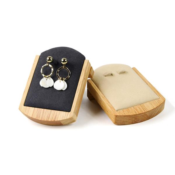 Buy cheap OEM Discreet Wooden Earrings Display Holder Jewelry Pendant Exhibition Props from wholesalers