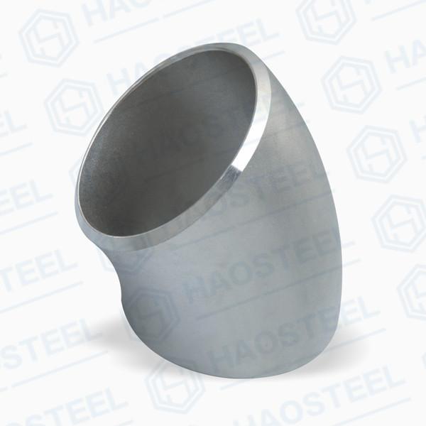 Buy cheap Casting SS316L Industrial Pipe Fittings JIS B2311 45 Degree Elbow from wholesalers