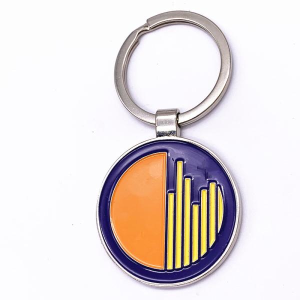 Buy cheap Fashion Size Custom Metal Keychains Brass / Zinc Alloy Iron Material from wholesalers