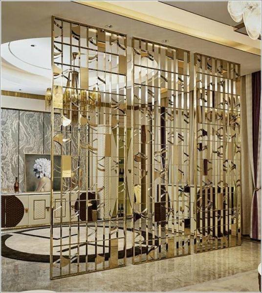 Buy cheap Customized Nordic Screens Room Dividers Decorative Metal Panels Self-installation On Site from wholesalers