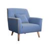 Buy cheap Luxury Wooden Frame Linen Fabric Sofa With Soft Pillow OEM/ODM Support from wholesalers