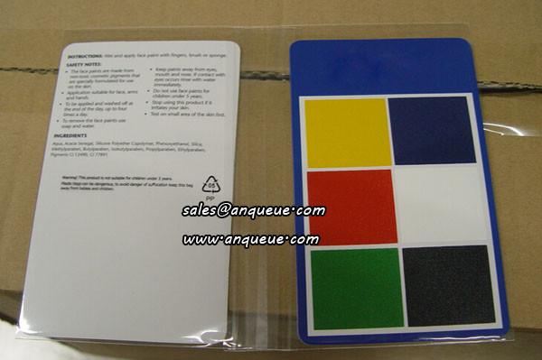 Buy cheap High quality Germany color Football Fans face paint card from wholesalers