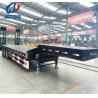 Buy cheap Mechanical/Air Suspension Low Flatbed Truck Trailer for Heavy Duty Equipment Transport from wholesalers