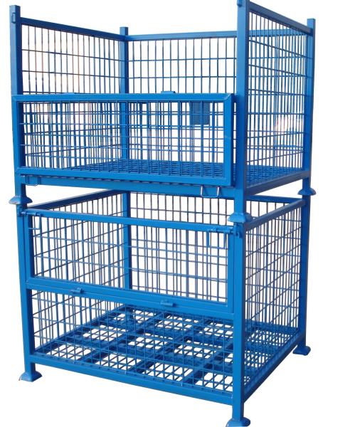 Buy cheap Warehouse Storage Collapsible Steel Pallet Box from wholesalers