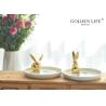 Buy cheap Rabbit Ring Dish Holder Jewelry Ceramic Jewelry Dish For Earrings Necklace from wholesalers
