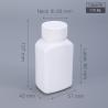 Buy cheap 170ml Capacity HDPE Canister Biodegradable Square Pharmaceutical Bottle for Pill from wholesalers