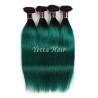 Buy cheap Dark Roots Green Ombre Human Hair Extensions / Brazilian Hair Weave from wholesalers