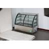 Buy cheap Air Cooling Ice Cream Showcase Freezer SS304 1200L Curved Glass from wholesalers