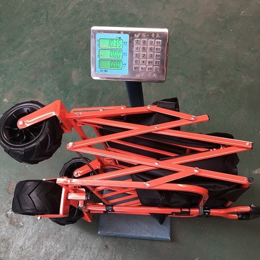 Wagon Cart with Wheels Foldable, Folding Wagon Foldable Tailgate, Heavy Duty Portable Utility Cart for Camping, Sport