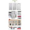 Buy cheap Vertical steel godrej cupboard with two shelves locking doors, export to India from wholesalers