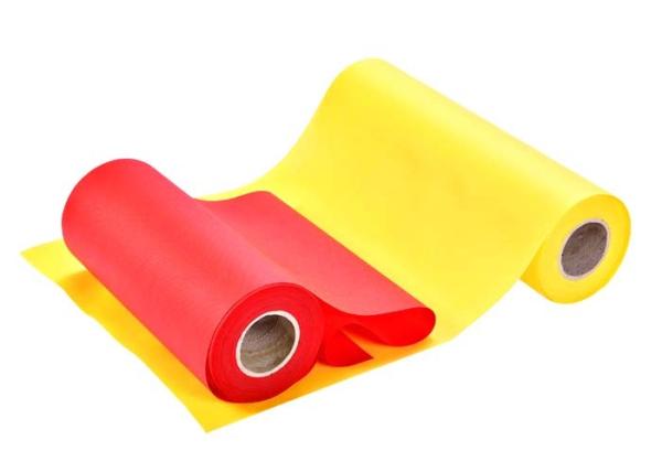 Red Green PP Spunbond Non Woven Fabric For / Shopping Bag / Packing Pocket