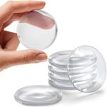 Wall Door Handle Stopper Door Knob Wall Shield Transparent Round Silicone Guard