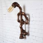 Creative personality robot wall lamp industry wind pipe loft wall light (WH-VR