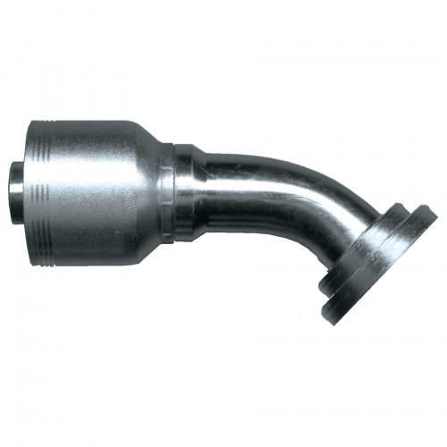 Buy cheap antirust JIC Standard Steel Hose Fittings 45° Elbow Code 61 Split Flange from wholesalers