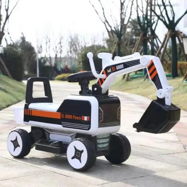PP Plastic 6V Battery Electric Excavator for Children Aged 3-7 Years GW/NW 6.4KG