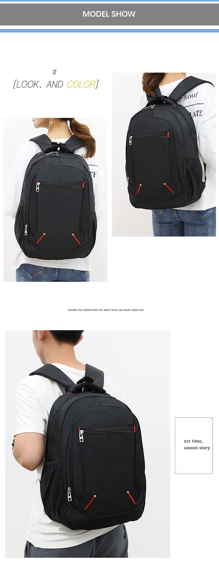 Water Resistant Laptop Business Backpacks Travel Anti Theft with USB Charging Port