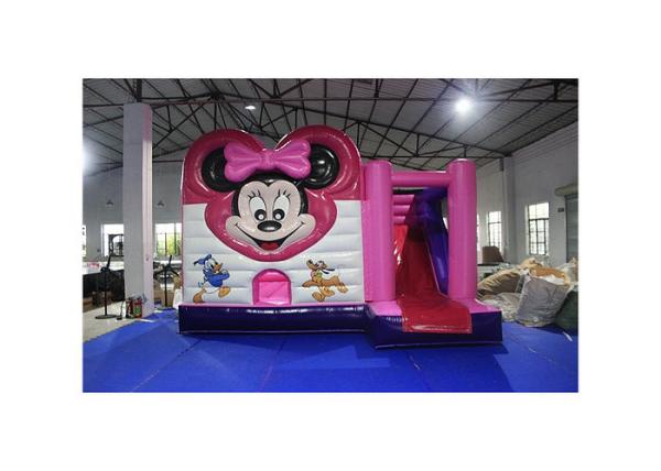 Buy cheap Minnie Inflatable Bouncer Combo With Digital Printing / Kids Jump Bounce House from wholesalers