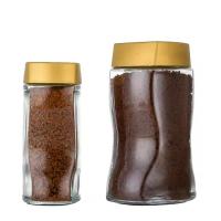 Buy cheap Clear Glass Coffee Jars Coffee Bean Tea Food Container With Plastic Lid product