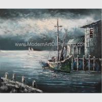 Buy cheap Contemporary Fishing Boat Painting At Sea / Sailing Ship Paintings Prints product