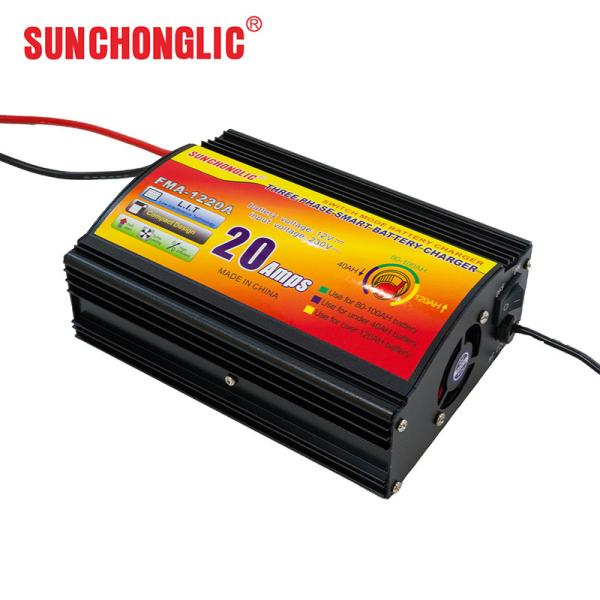 Buy cheap AC 220V AGM GEL Battery Charger Four Step 12v Lead Acid Battery Charger Portable from wholesalers