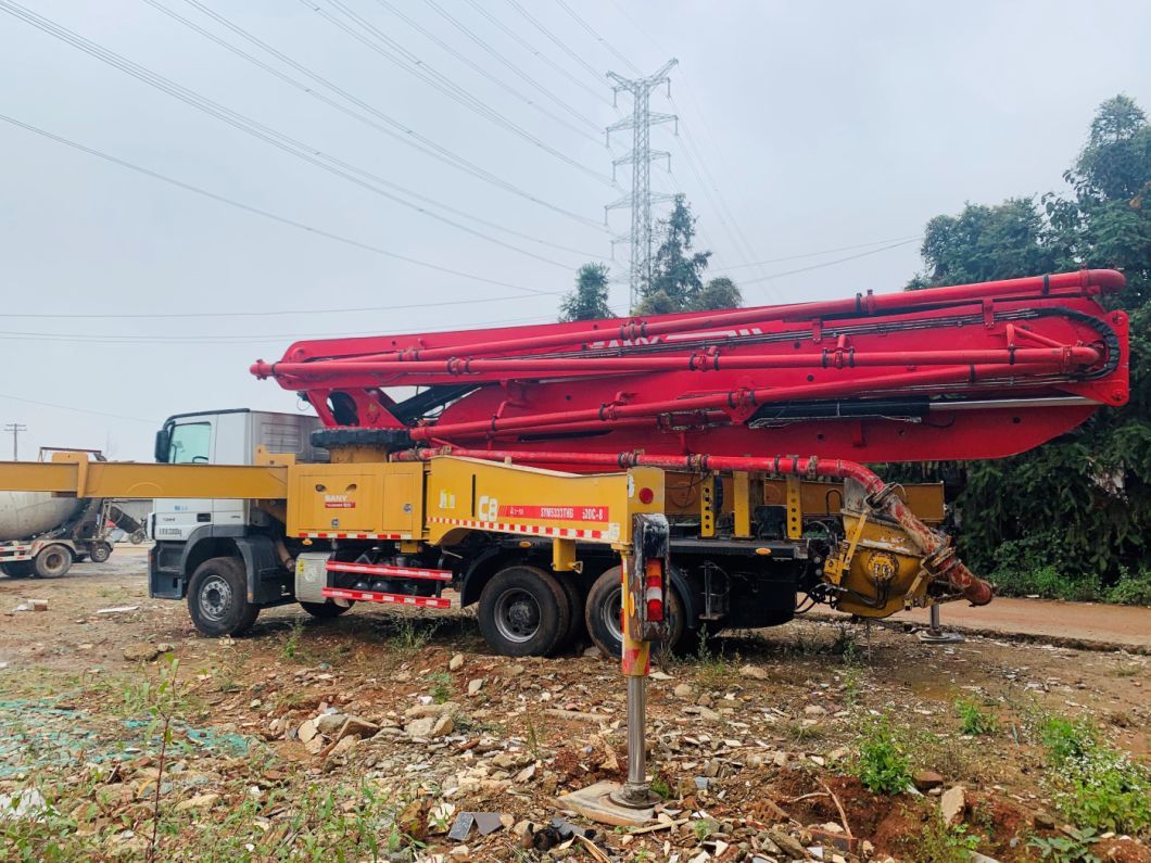 Used Concrete Pump 49m Truck Mounted Pump with Mecerdes Benz