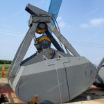 27 Cbm Mechanical Clamshell Grab Bucket Steel SA2.5