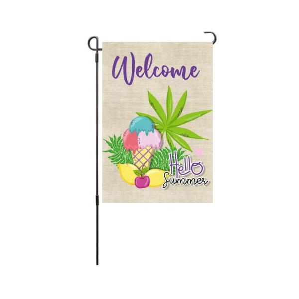 Buy cheap Knitted Polyester Double Sided Garden Flag 30x45cm Easy Installation from wholesalers