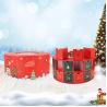 Buy cheap Christmas Round Chocolate Paper Gift Box 157 Gsm With Dividers Matt Lamination from wholesalers