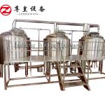 Turkey Industrial Beer Brewing Equipment , Bright 2000L Beer Production Plant