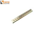 125A Din Rail Slotted Electrical 18 Terminal Bus Bar Customized Length