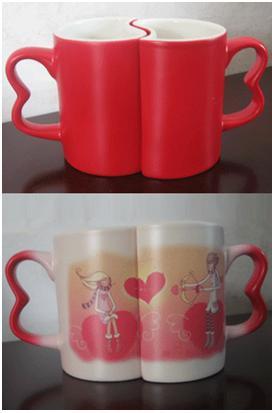 Buy cheap Sublimation Full color Changing Lover's Red Mug from wholesalers