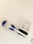 12x40cm Toilet Bowl Brush And Holder For Bathroom Storage PP Bristles