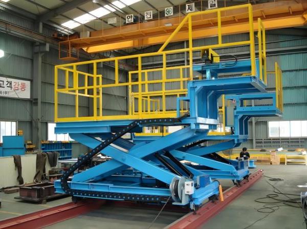 Buy cheap 50T Load Capacity Heavy Duty Transfer Cart Hydraulic Lifting Speed Adjustable from wholesalers