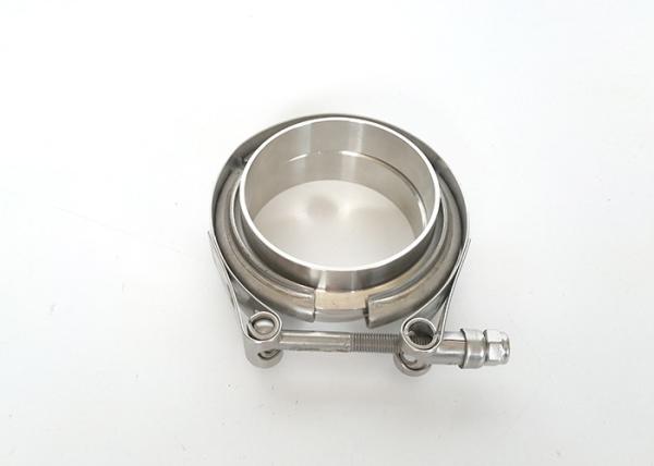 Buy cheap V Band Exhaust Heavy Duty Industrial Pipe Clamps With CNC Stainless Steel Flange from wholesalers