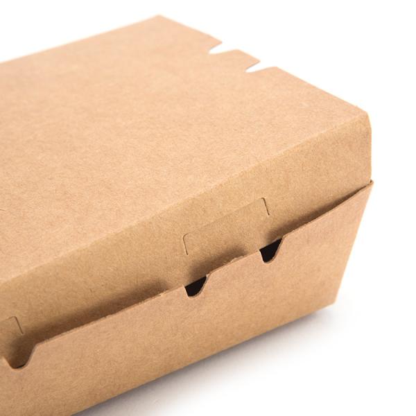 Buy cheap Biodegradable Large Clamshell Meal Box Takeaway Hot food salad Paper Packaging Box from wholesalers