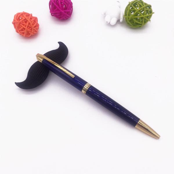 Buy cheap business best pen luxury sliver part metal pen silk printing logo from wholesalers