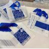 Buy cheap 0.12mm Thickness Garment Plastic Packaging Bags Navy Flower Thicker Shopping Tote Bag from wholesalers