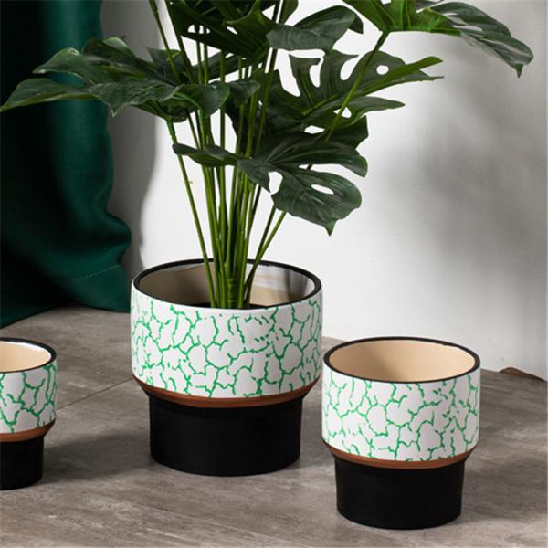 Buy cheap High quality outdoor tall ceramic flower pot wholesale custom modern big ceramic planters pots from wholesalers