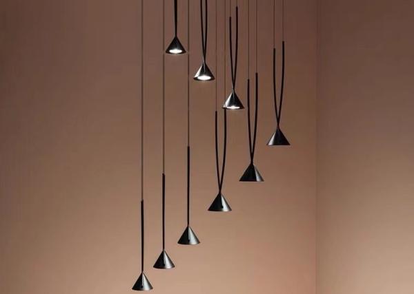 Buy cheap Modern Indoor Dining Room Black Chandelier Restaurant Showroom Ceiling LED Pendant Light from wholesalers